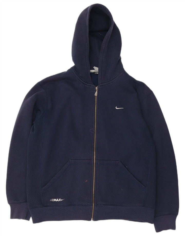 Męski sweter z kapturem i zamkiem Nike, XL, granatowy, bawełniany