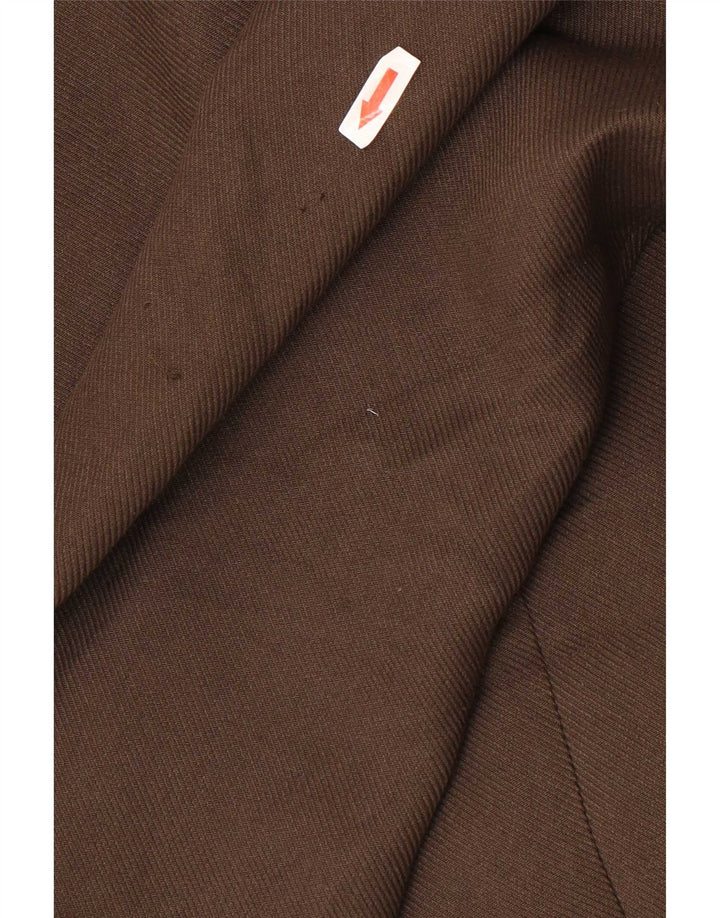 Damski płaszcz oversize Zara UK 14, średni brązowy poliester