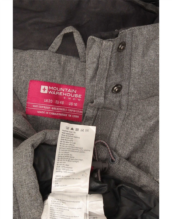 Damska kurtka wiatrówka z kapturem Mountain Warehouse UK 20 2XL szara