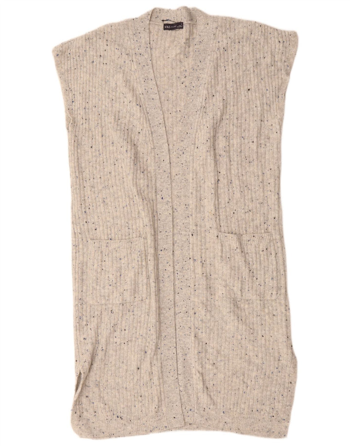 Marks & Spencer Damski sweter bez rękawów, UK 14, średni szary