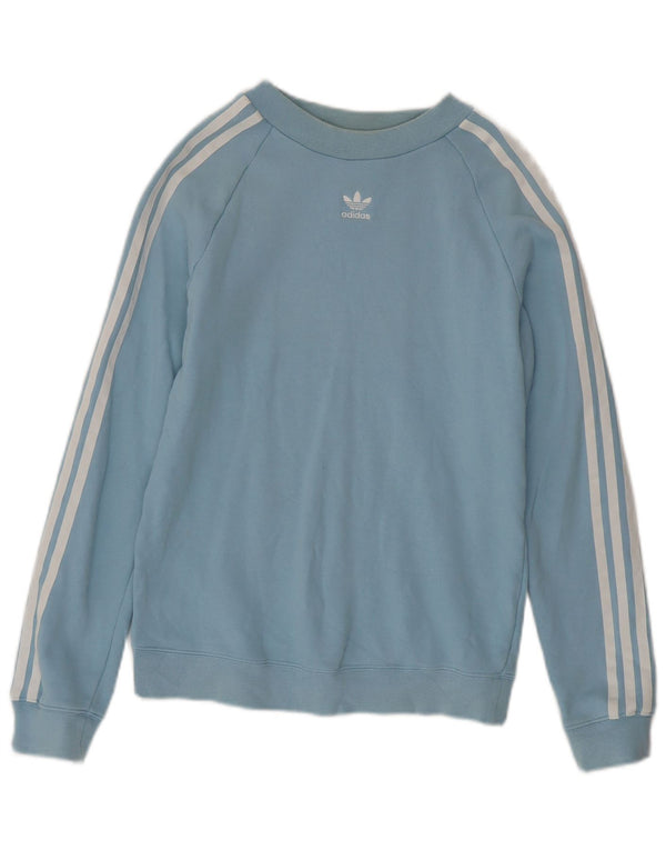 Damska bluza Adidas Jumper UK 10 Small Blue Cotton