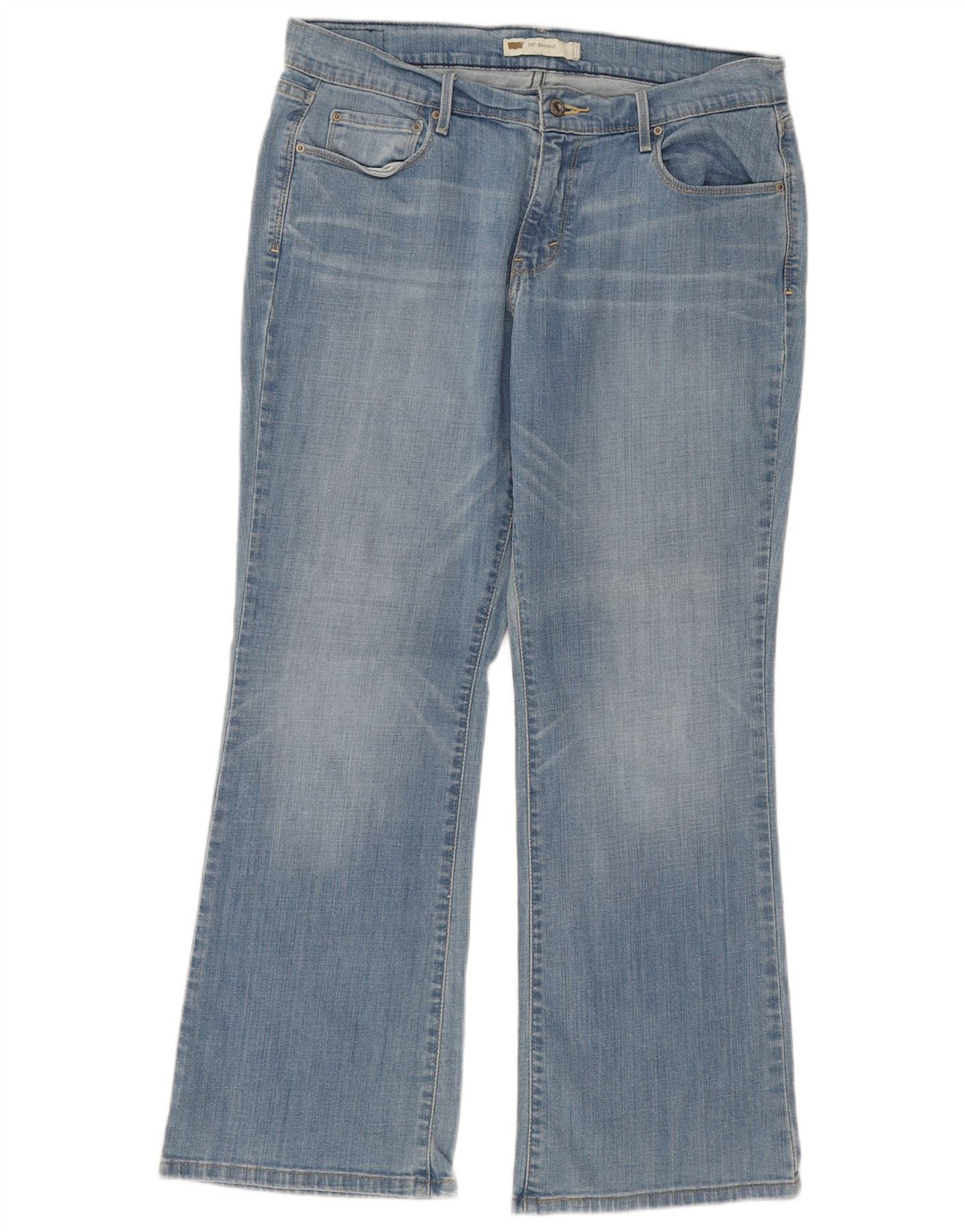 Damskie jeansy LEVI'S 515 Bootcut US 10, duże, W34 L29, niebieska bawełna