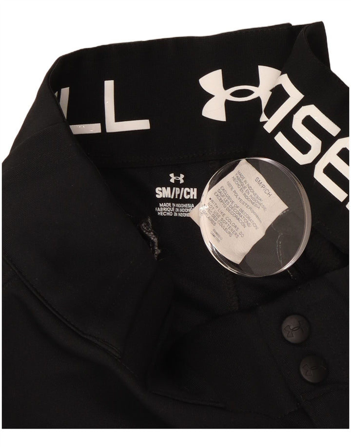 Damskie spodnie typu casual Under Armour, małe, czarne, z poliestru