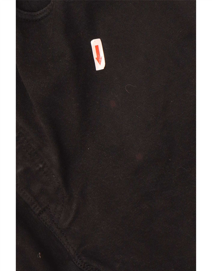 Męskie dżinsy Levi's 501 Straight W32 L34 Czarna bawełna