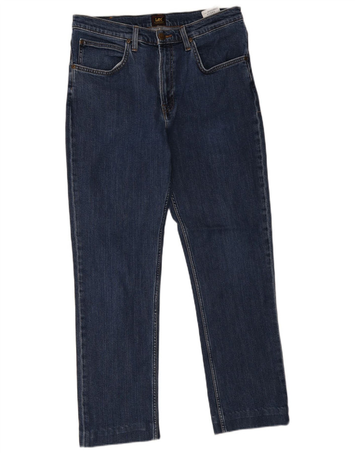 Męskie dżinsy Lee Brooklyn Straight W34 L29 Niebieskie bawełniane