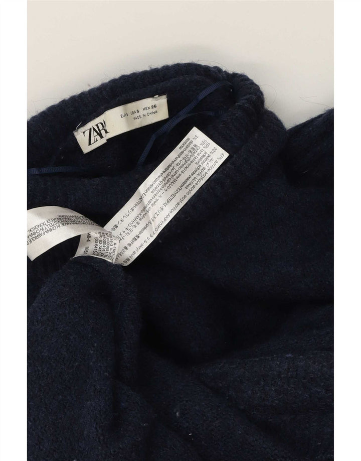 Marks & Spencer Damski sweter z długim rękawem i okrągłym dekoltem UK 10 Small Navy B
