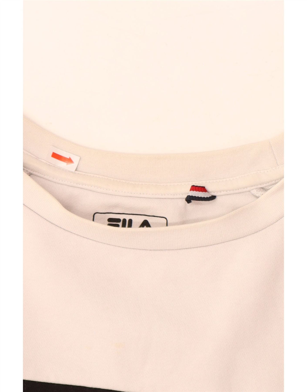 Męski sweter z grafiką FILA, średni, wielokolorowy blok kolorów