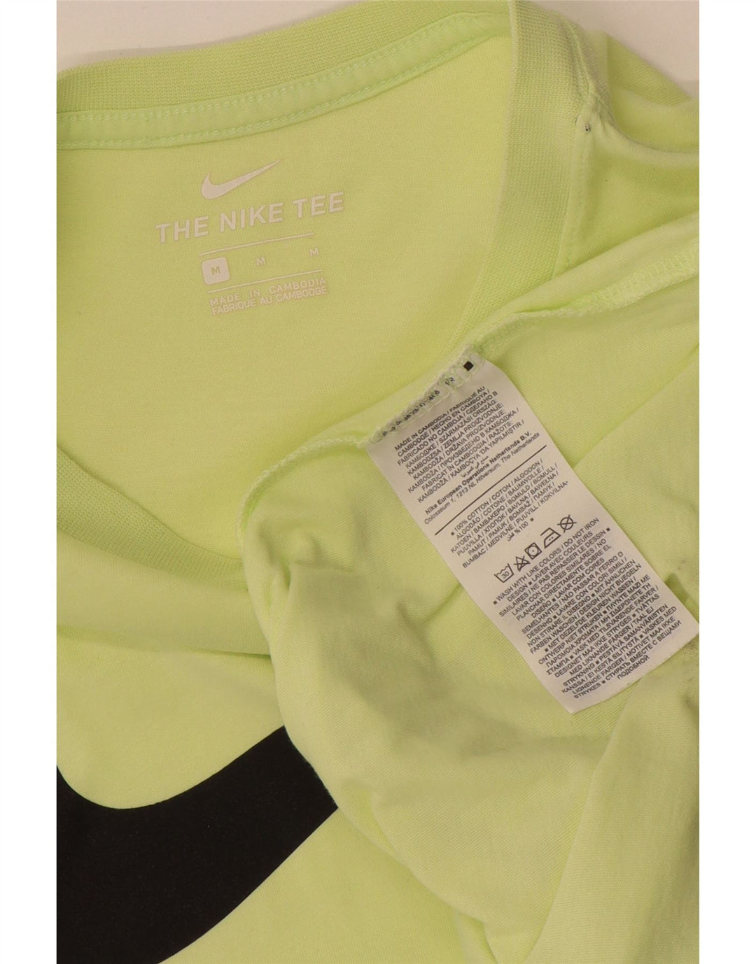 Męski T-shirt z grafiką Nike, bawełniany, średni zielony