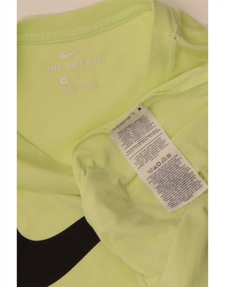 Męski T-shirt z grafiką Nike, bawełniany, średni zielony
