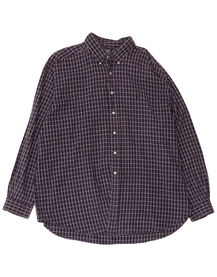 Koszulka POLO RALPH LAUREN Męska koszula Blaire 2XL, bawełniana, granatowa w kratkę