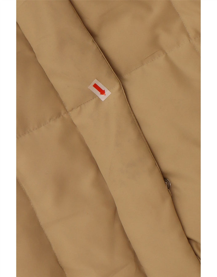 Damski ocieplany płaszcz z kapturem BRUGI IT 44 Średni beżowy poliester