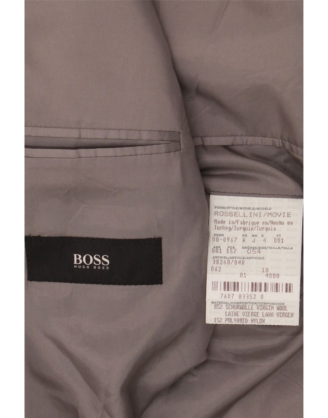 Męska marynarka zapinana na 3 guziki HUGO BOSS EU 54 2XL w czarne prążki