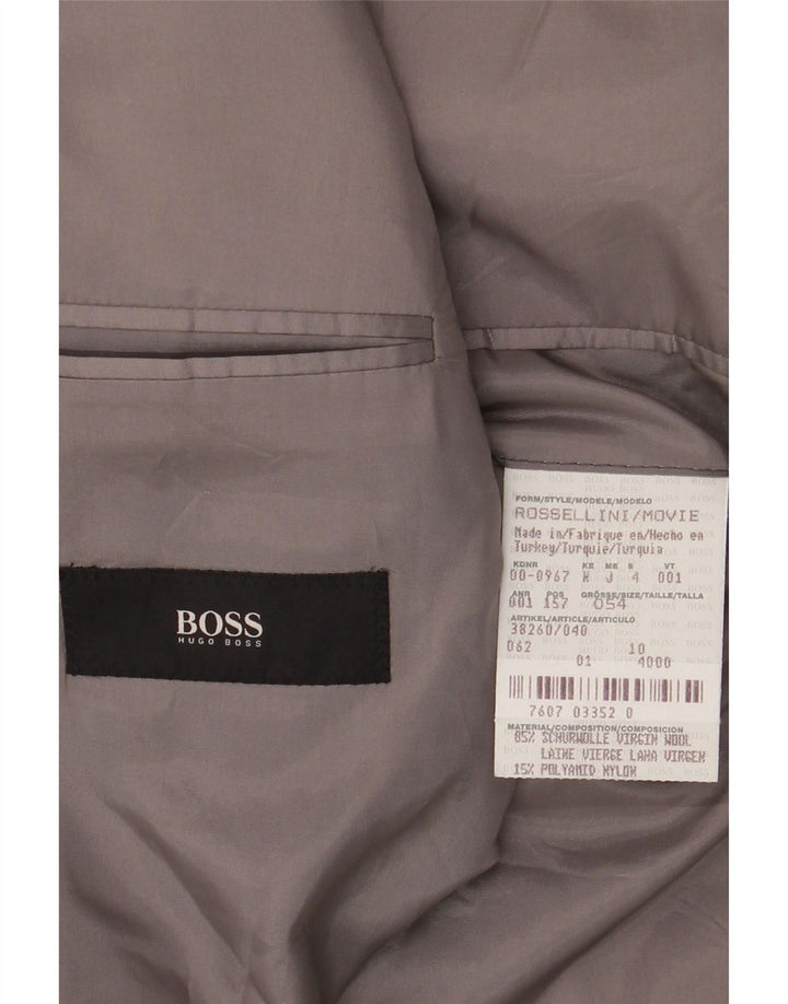 Męska marynarka zapinana na 3 guziki HUGO BOSS EU 54 2XL w czarne prążki