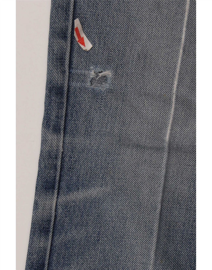 Damskie dżinsy Levi's w trudnej sytuacji, proste W28 L32, niebieska bawełna