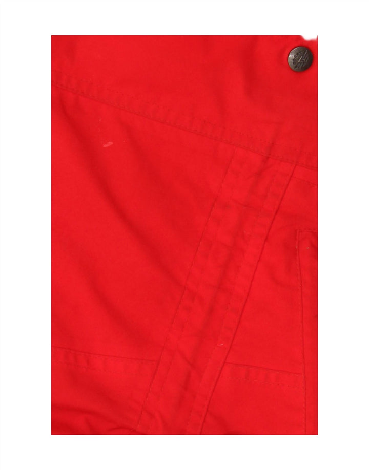 Damski płaszcz przeciwdeszczowy SCHOFFEL, UK 10, mały, czerwony, z blokami kolorów