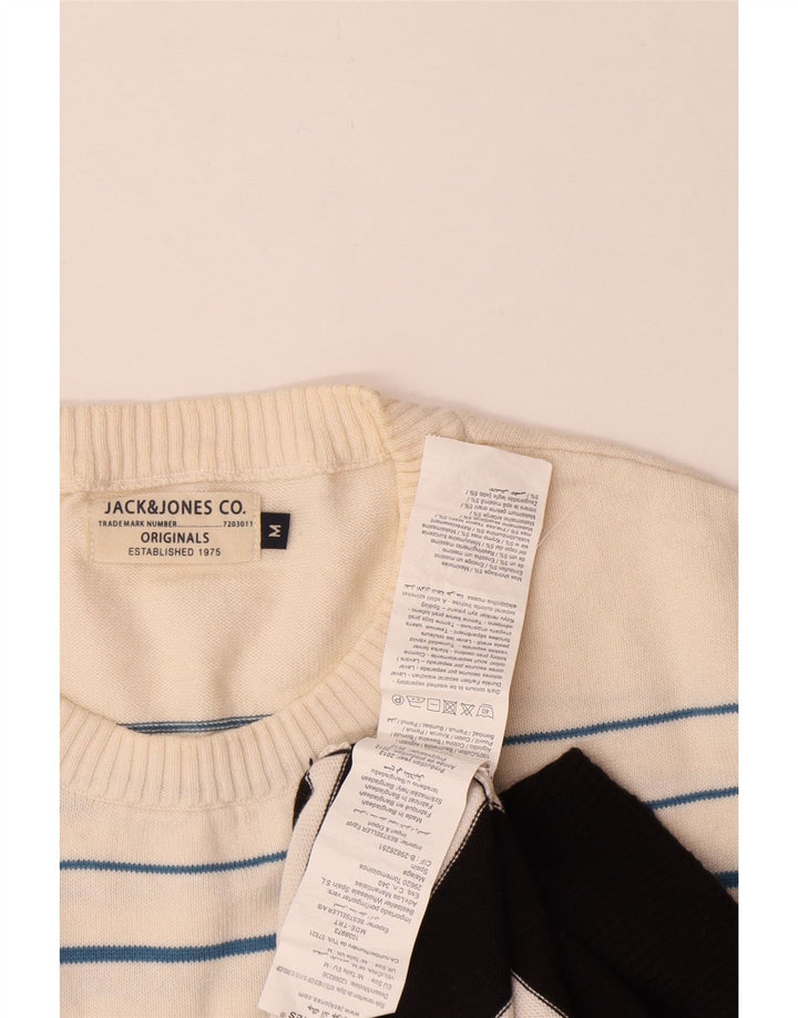Męski sweter Jack & Jones z okrągłym dekoltem, bawełniany, średniej wielkości, w kolorze czarnym