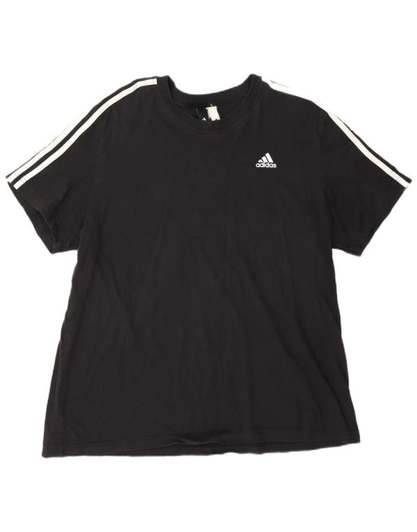 Adidas Męska koszulka Top 2XL Czarna bawełna