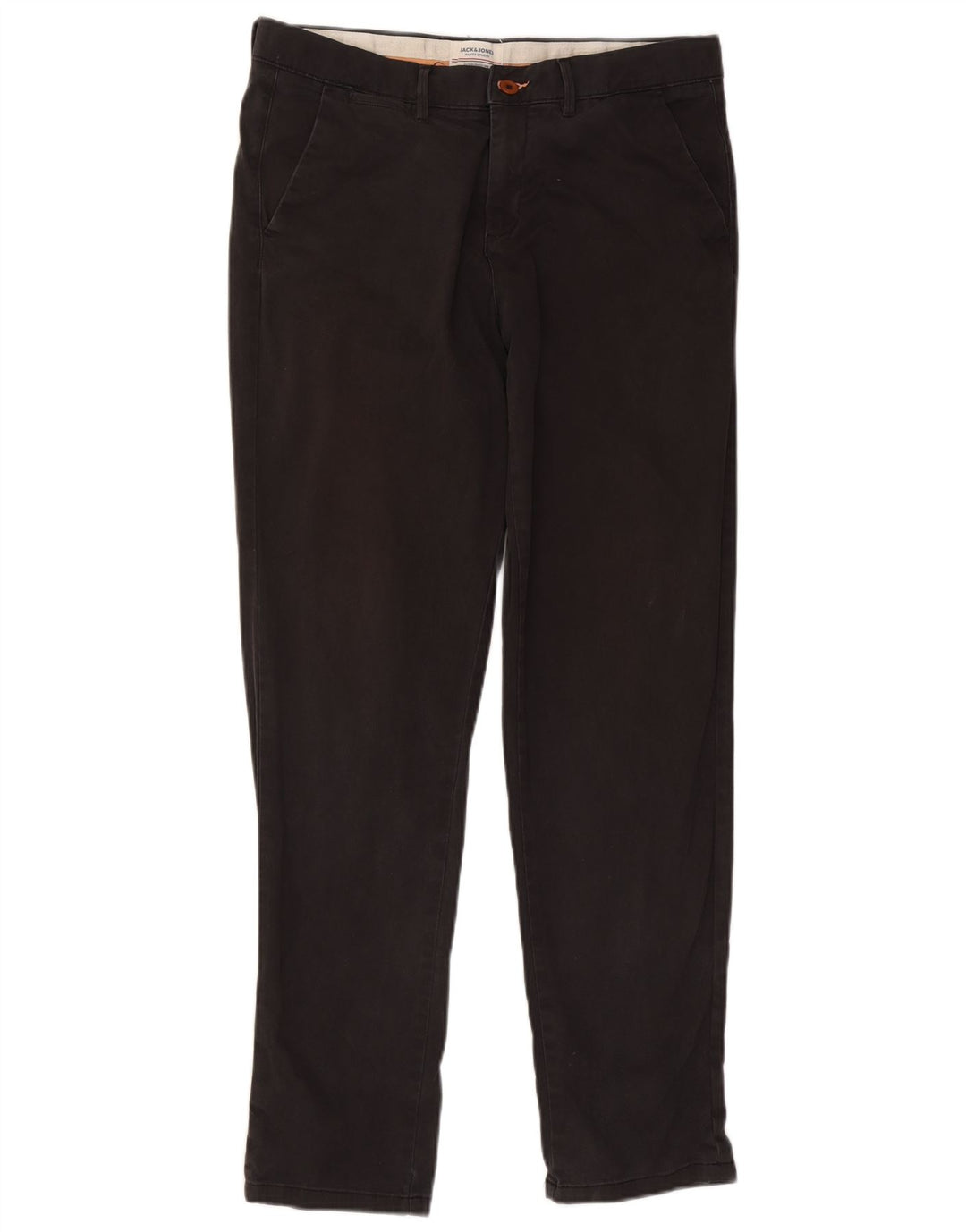 Męskie spodnie typu slim chino Jack & Jones W34 L31 czarne