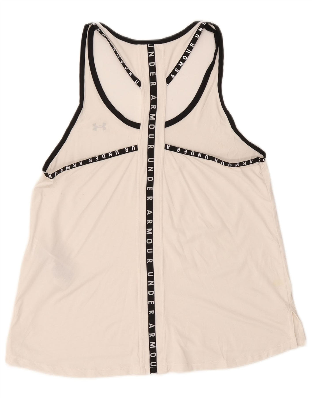 Damska kamizelka Under Armour Heat Gear Graphic Top UK 12 Średni biały poliester