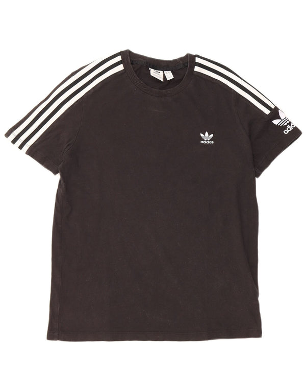 Damska koszulka z grafiką Adidas Top UK 16, duża, czarna bawełna