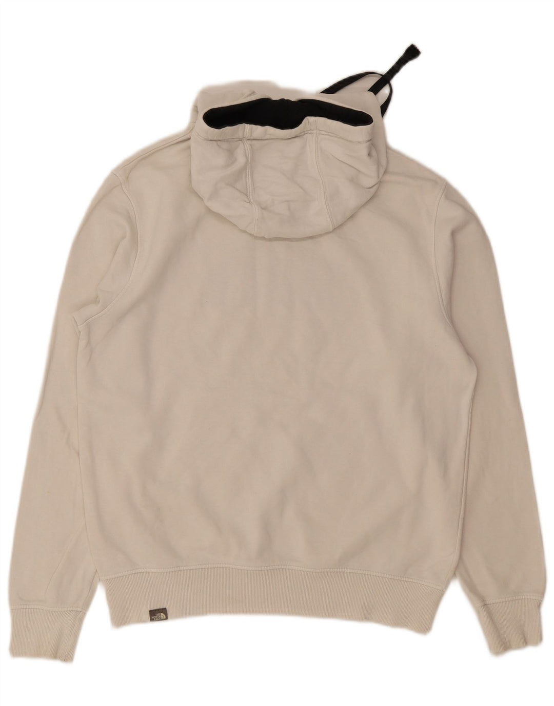 Męski sweter z kapturem The North Face z grafiką, średni, biały, bawełniany