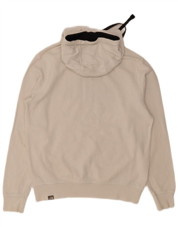 Męski sweter z kapturem The North Face z grafiką, średni, biały, bawełniany
