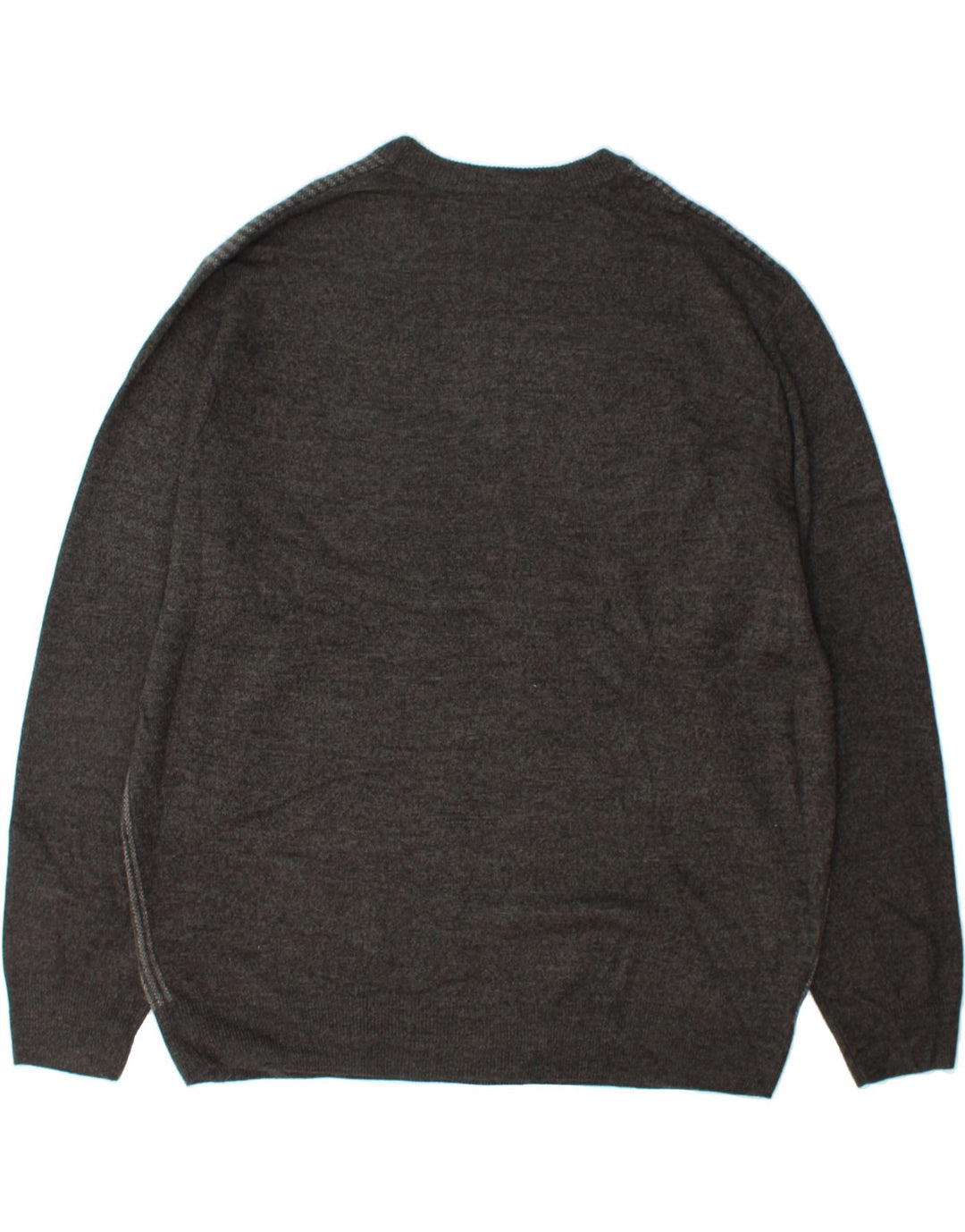 Męski sweter z okrągłym dekoltem DOCKERS 2XL, akryl w szare paski