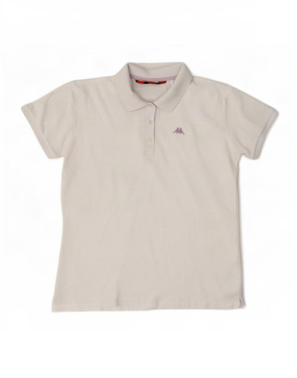 Damska koszulka polo Kappa UK 18 XL, biała bawełna