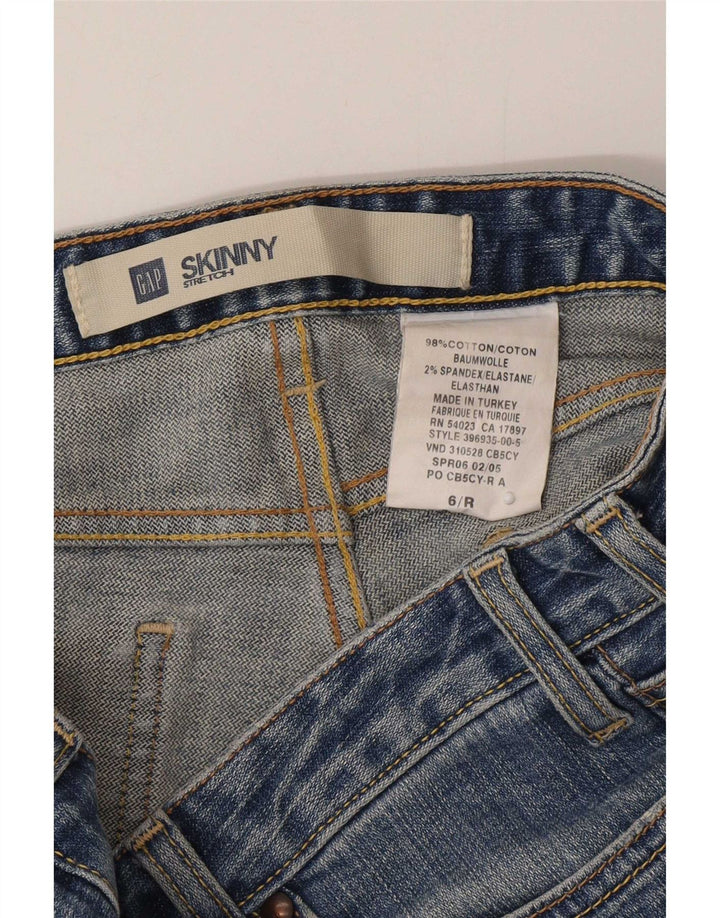 Damskie jeansy skinny Gap US 6 Medium W30 L33 Niebieskie, bawełniane