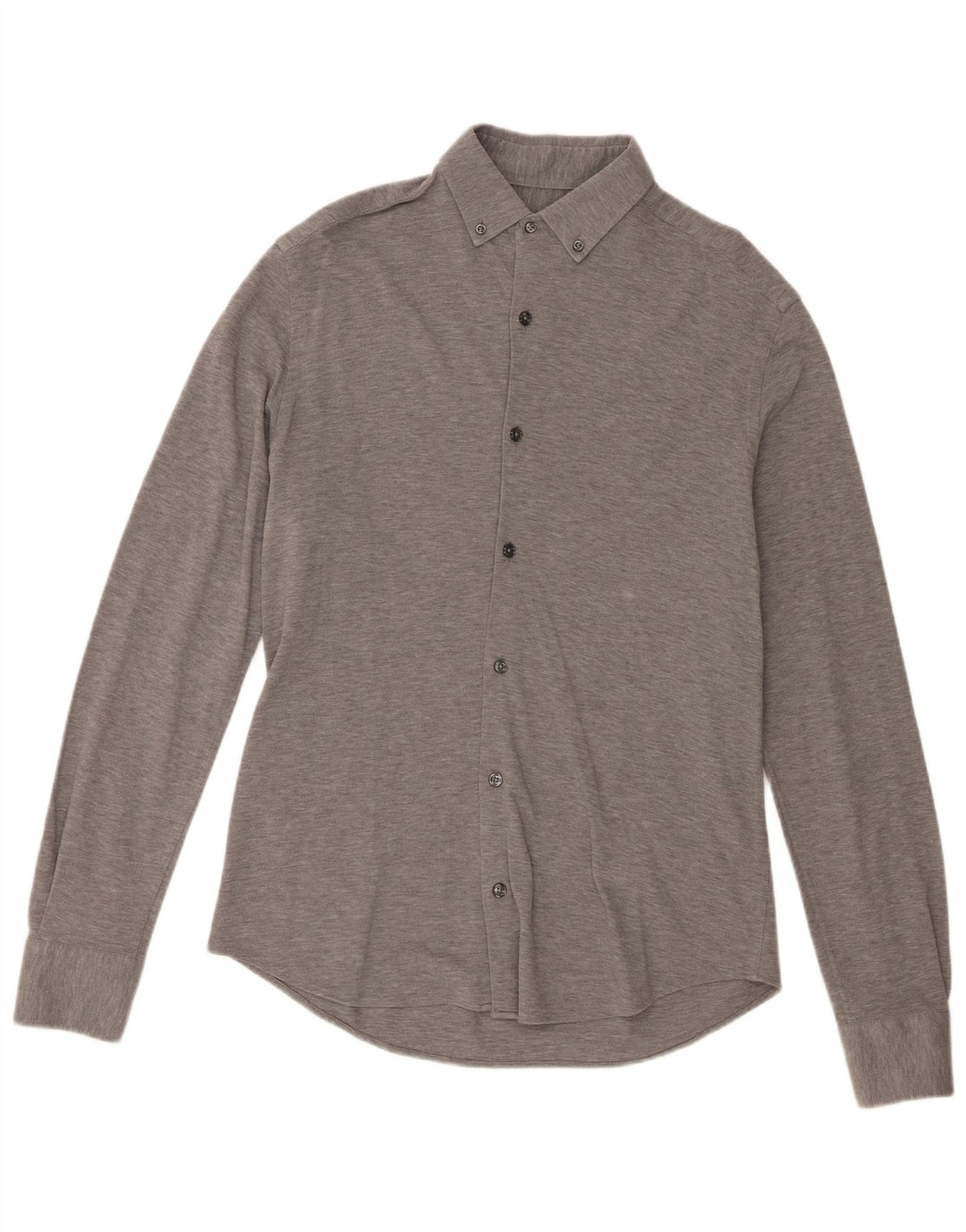 Koszula męska Massimo Dutti, średnioszara, nakrapiana