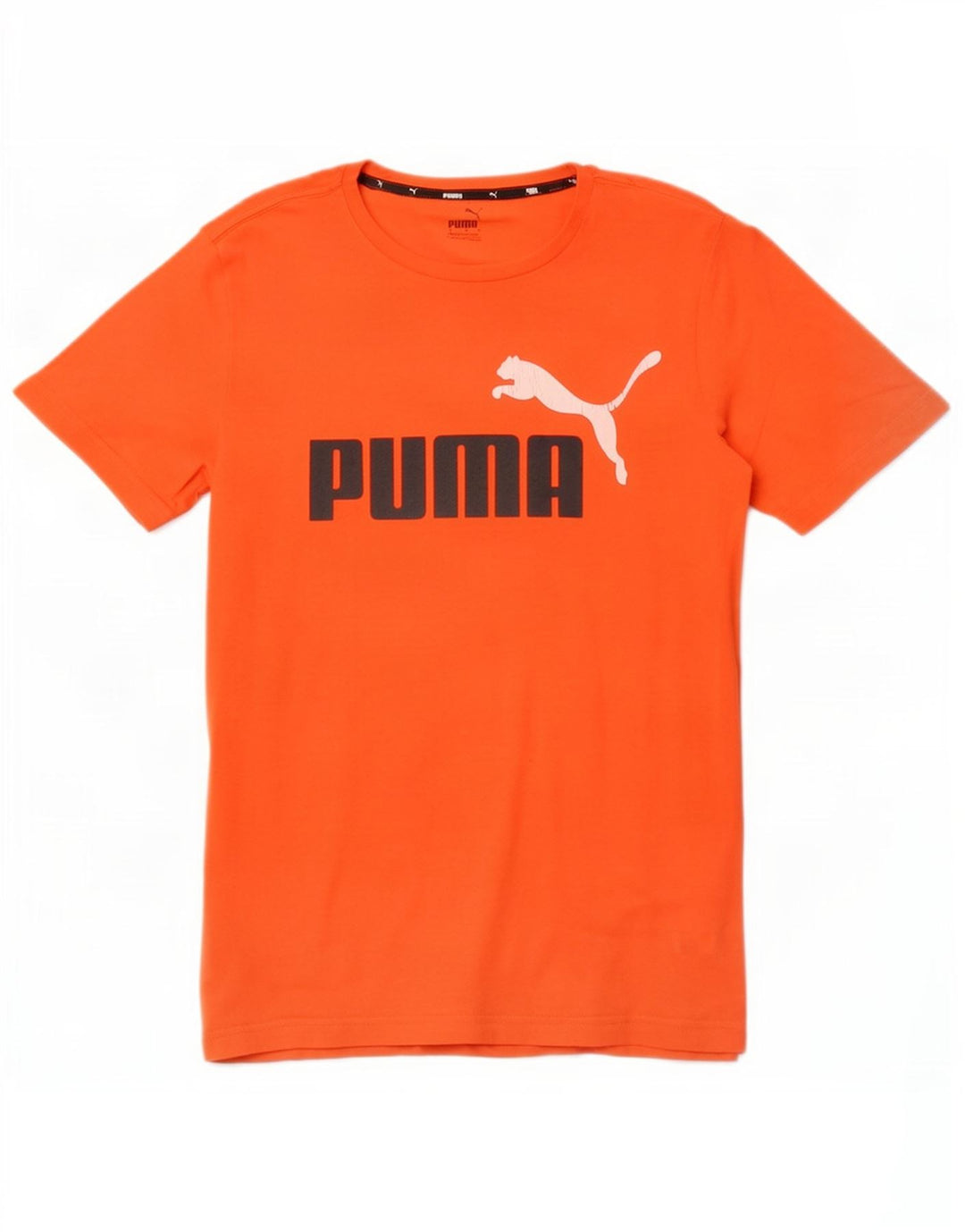 Męski T-shirt Puma z grafiką, mały, pomarańczowy, bawełniany