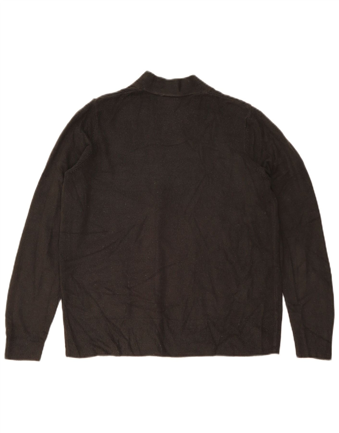 Marks & Spencer Damski sweter rozpinany UK 14 Średni czarny akryl