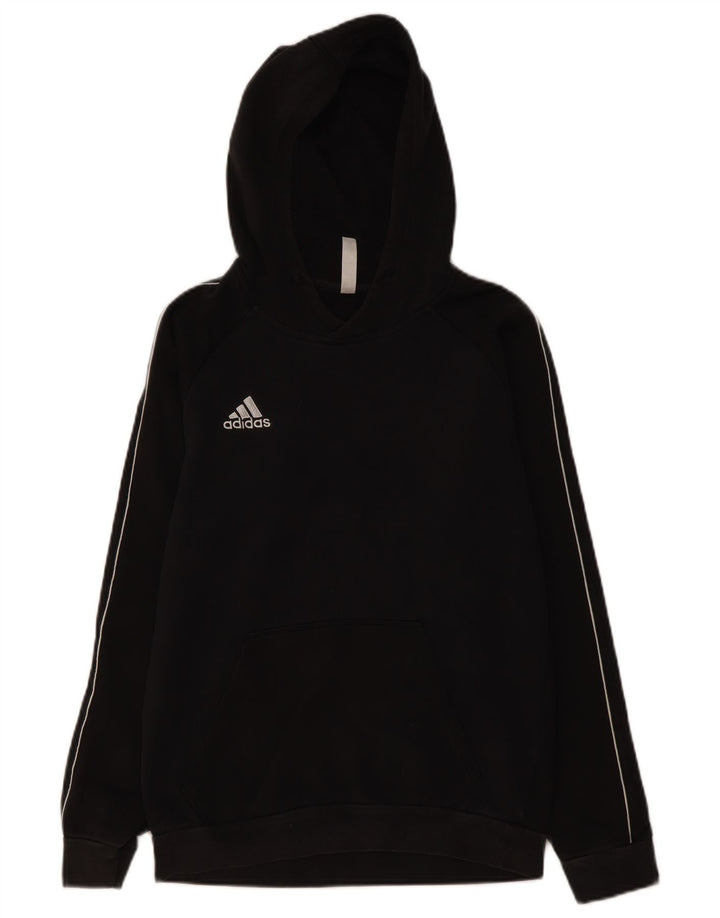 ADIDAS Mens Hoodie Jumper Small Black Cotton