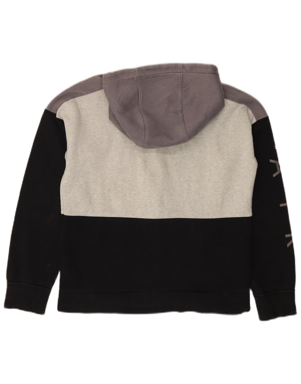 Chłopięcy sweter z kapturem i zamkiem NIKE Air Graphic 13-14 lat XL, czarny, z blokami kolorów