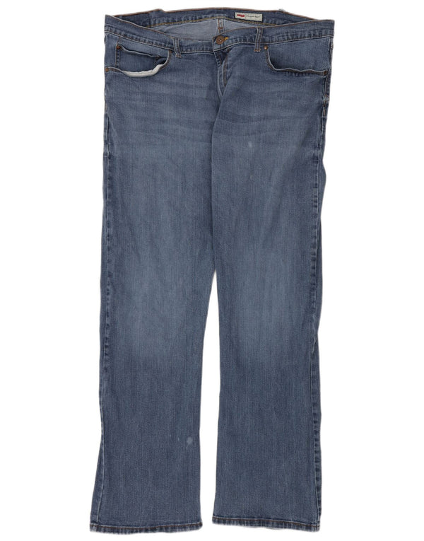 Męskie jeansy Bootcut Wrangler W40 L32, niebieskie, bawełniane
