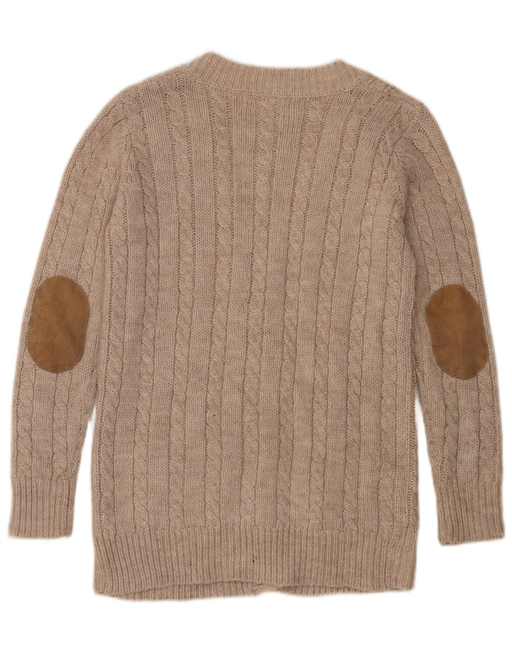 Sweter damski Zara UK 14, średni beż, akryl