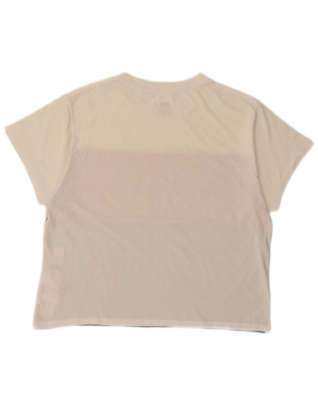 Damska koszulka LEVI'S Crop Graphic Top UK 10 Small White Colorblock