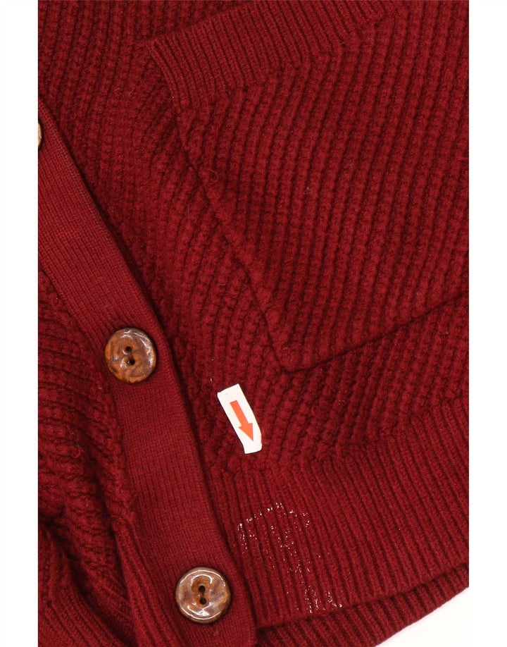 Marks & Spencer Damski sweter z autografem, UK 12, średni czerwony wiskoza