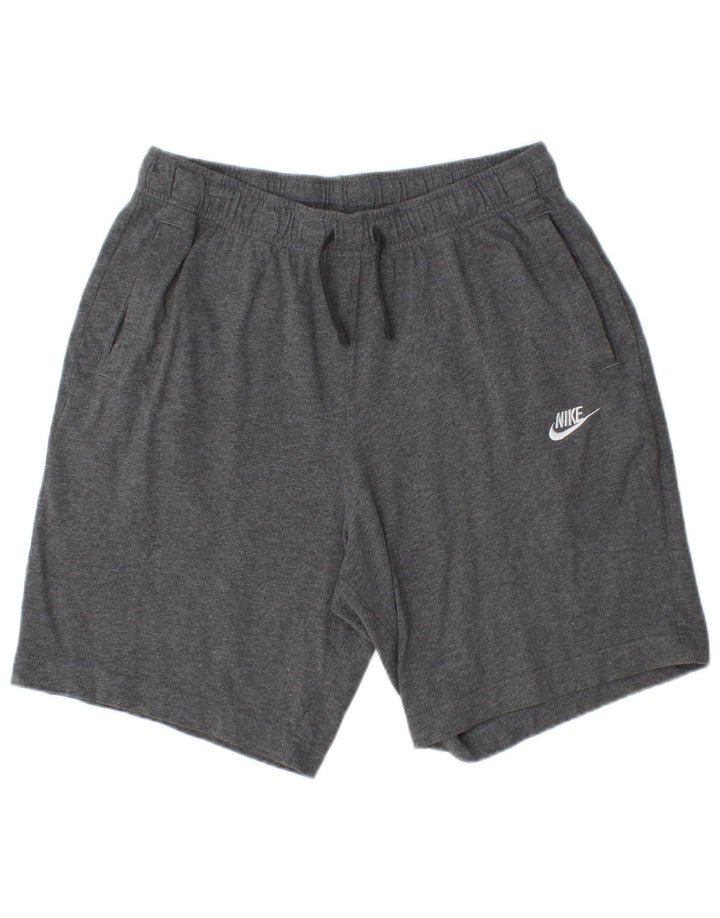 NIKE Mens Sport Shorts Medium  Grey Cotton