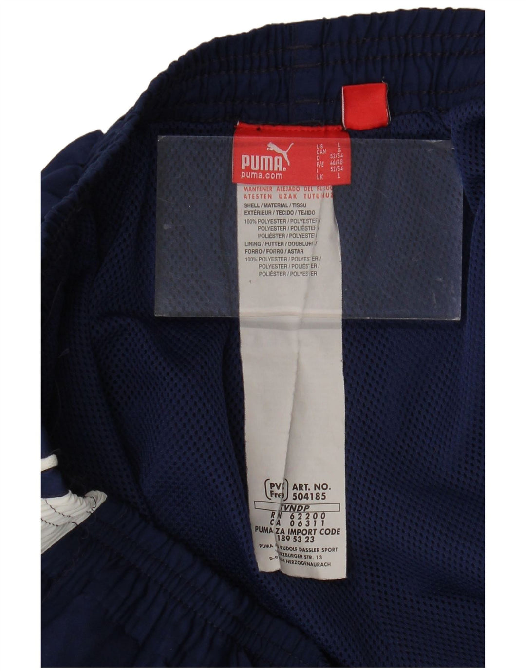 Męskie bermudy sportowe PUMA, duży, granatowy, poliester z blokami kolorów