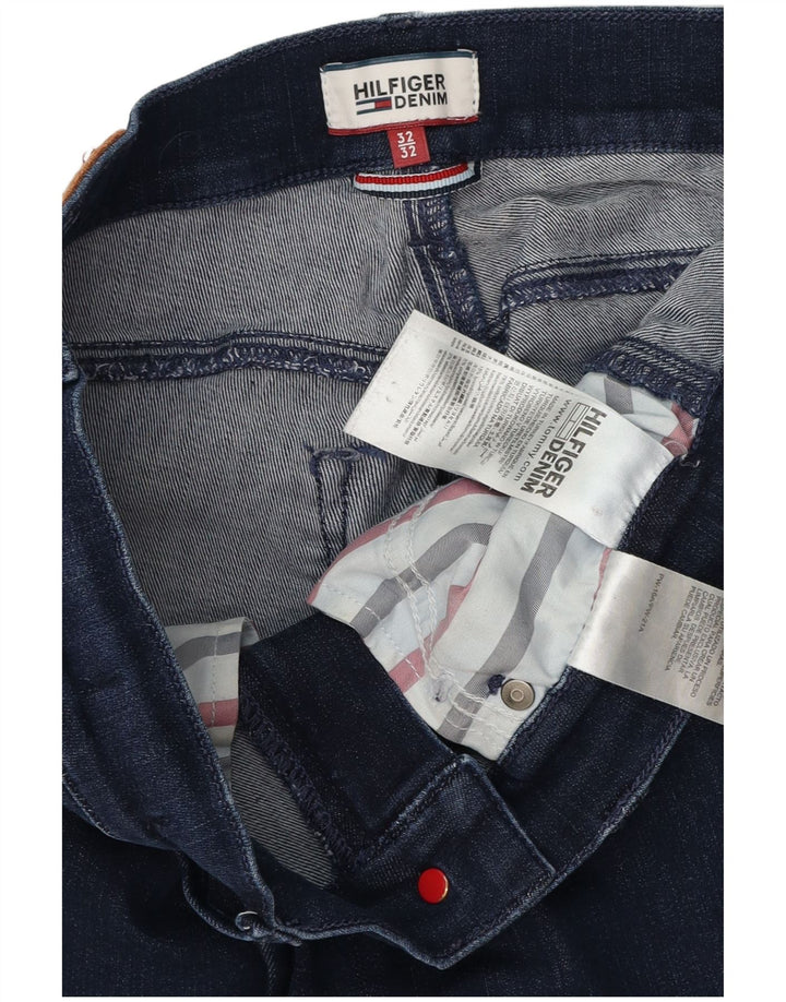 Damskie jeansy skinny TOMMY HILFIGER US 7/8 Medium W32 L27 Granatowe