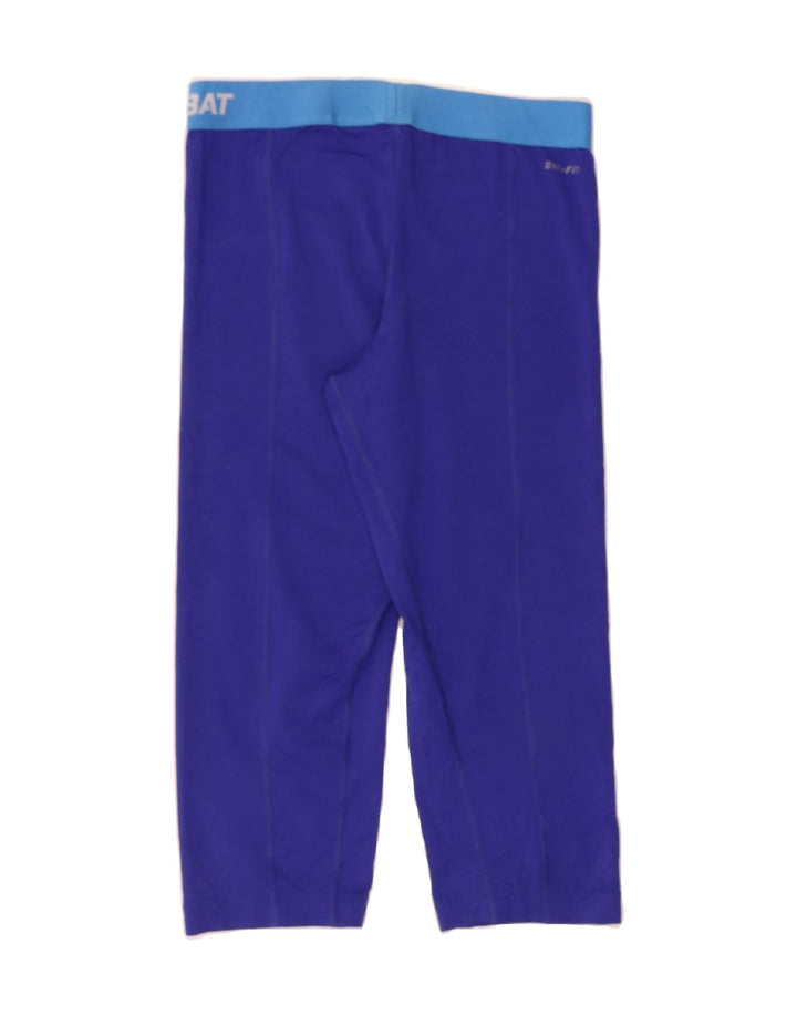 NIKE Womens Graphic Crop Leggings UK 12 Medium Purple Polyester Vintage Nike and Second-Hand Nike from Messina Hembry 