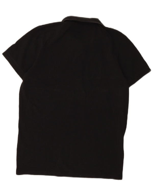 Męska koszulka polo Jack & Jones, duża, czarna, bawełniana