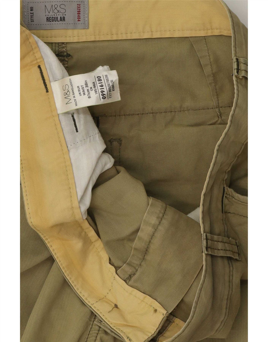 Męskie szorty cargo Marks & Spencer W38 XL, bawełna khaki