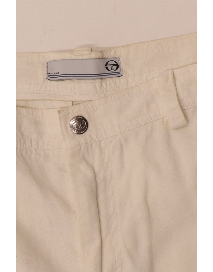 Męskie spodenki cargo Sergio Tacchini W32 Medium White