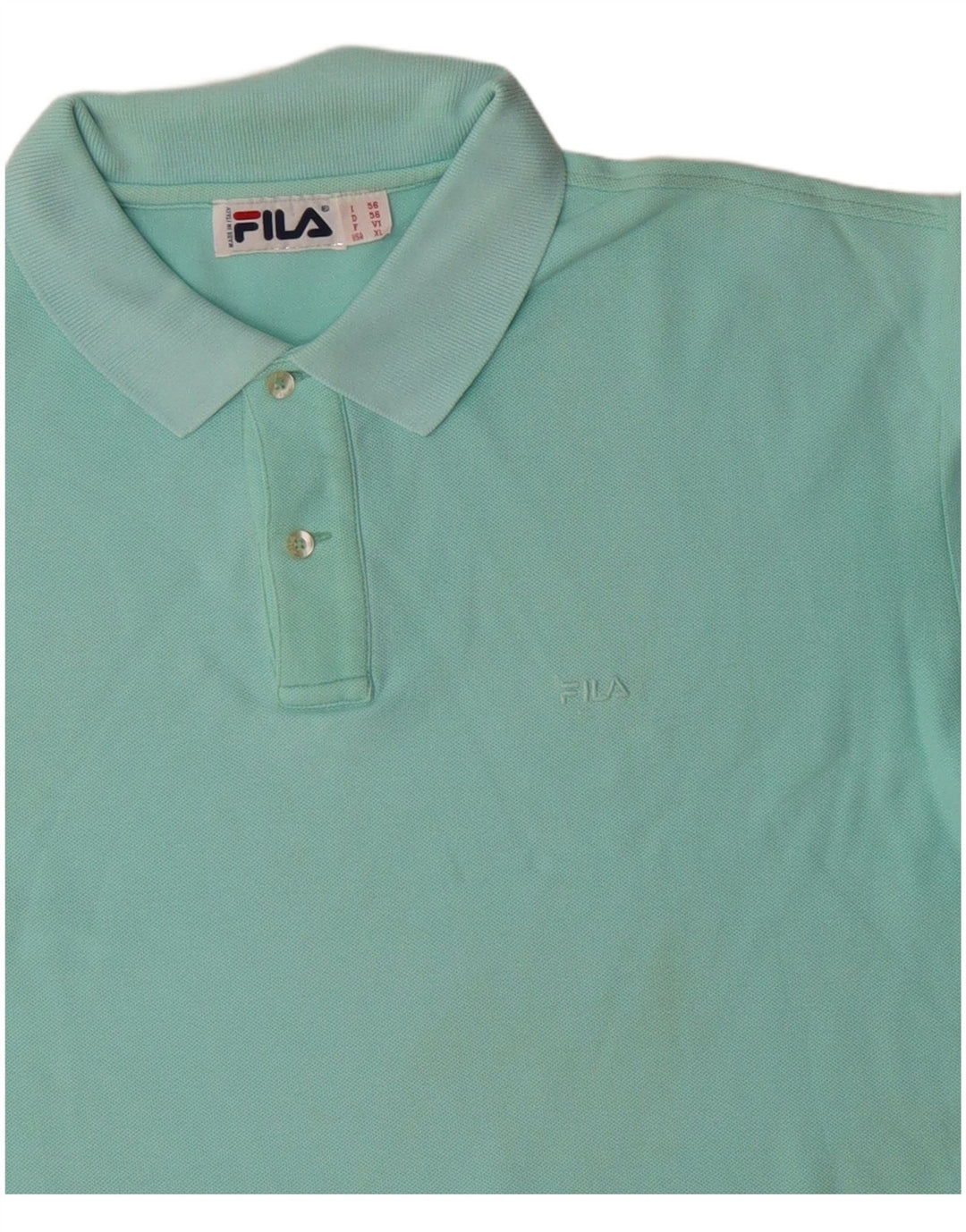 FILA Mens Polo Shirt IT 56 XL Blue Cotton