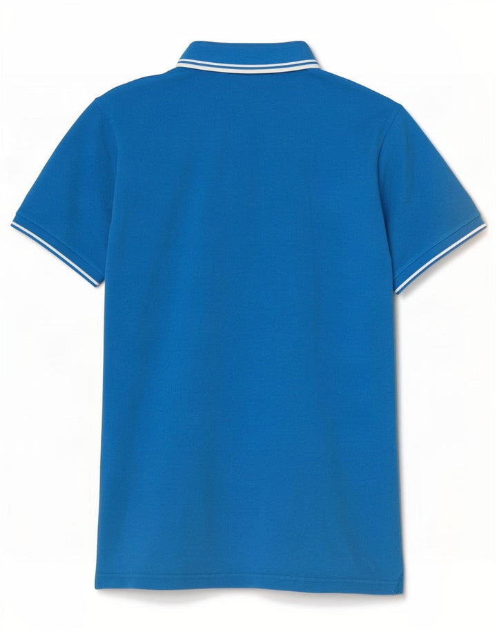 Męska koszulka polo o dopasowanym kroju Fred Perry, mała, niebieska, bawełniana