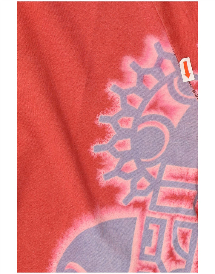 Męski T-shirt z grafiką REPLAY, duży, czerwony, bawełniany