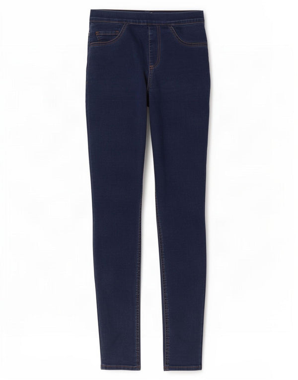 Marks & Spencer Damskie jeansy Jegging UK 10 Small W26 L30 Niebieskie bawełniane