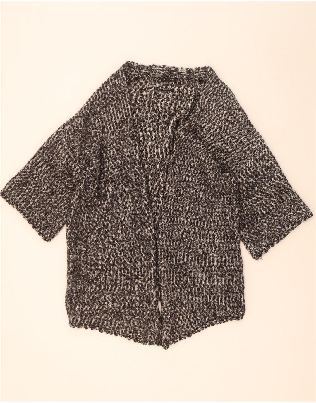 Damski sweter rozpinany Massimo Dutti Oversize z rękawem 3/4 UK 10 Small Grey